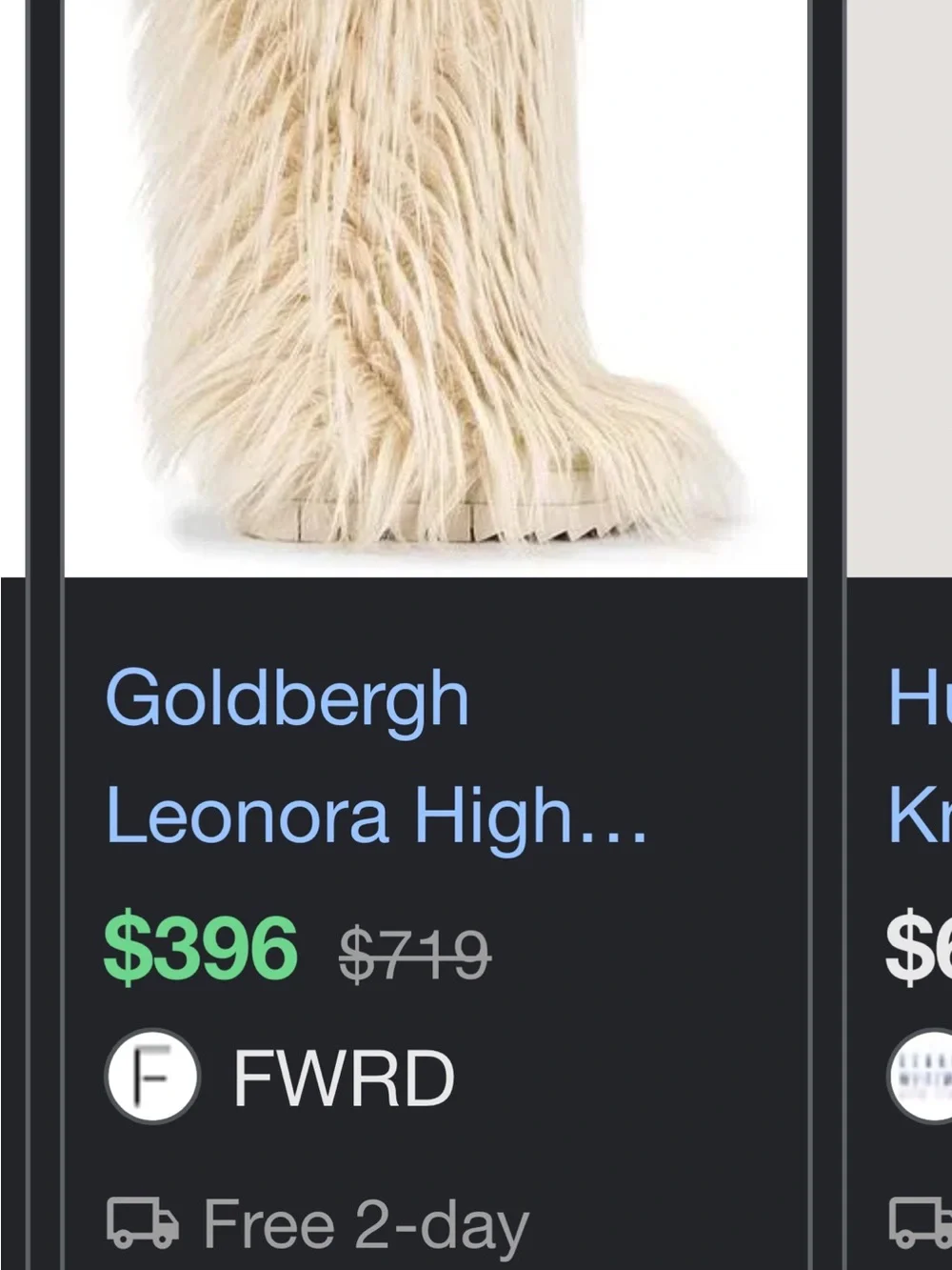 Genuine Goat fur and leather boots Like New! read below